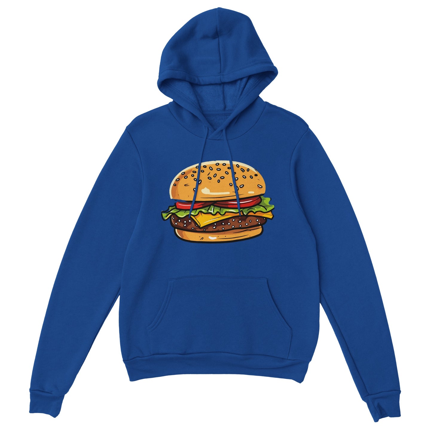 Burger Hoodie Blue