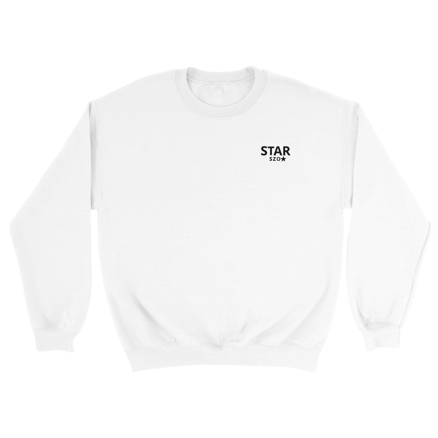 Embroidery Men's Starszo Sweatshirt white