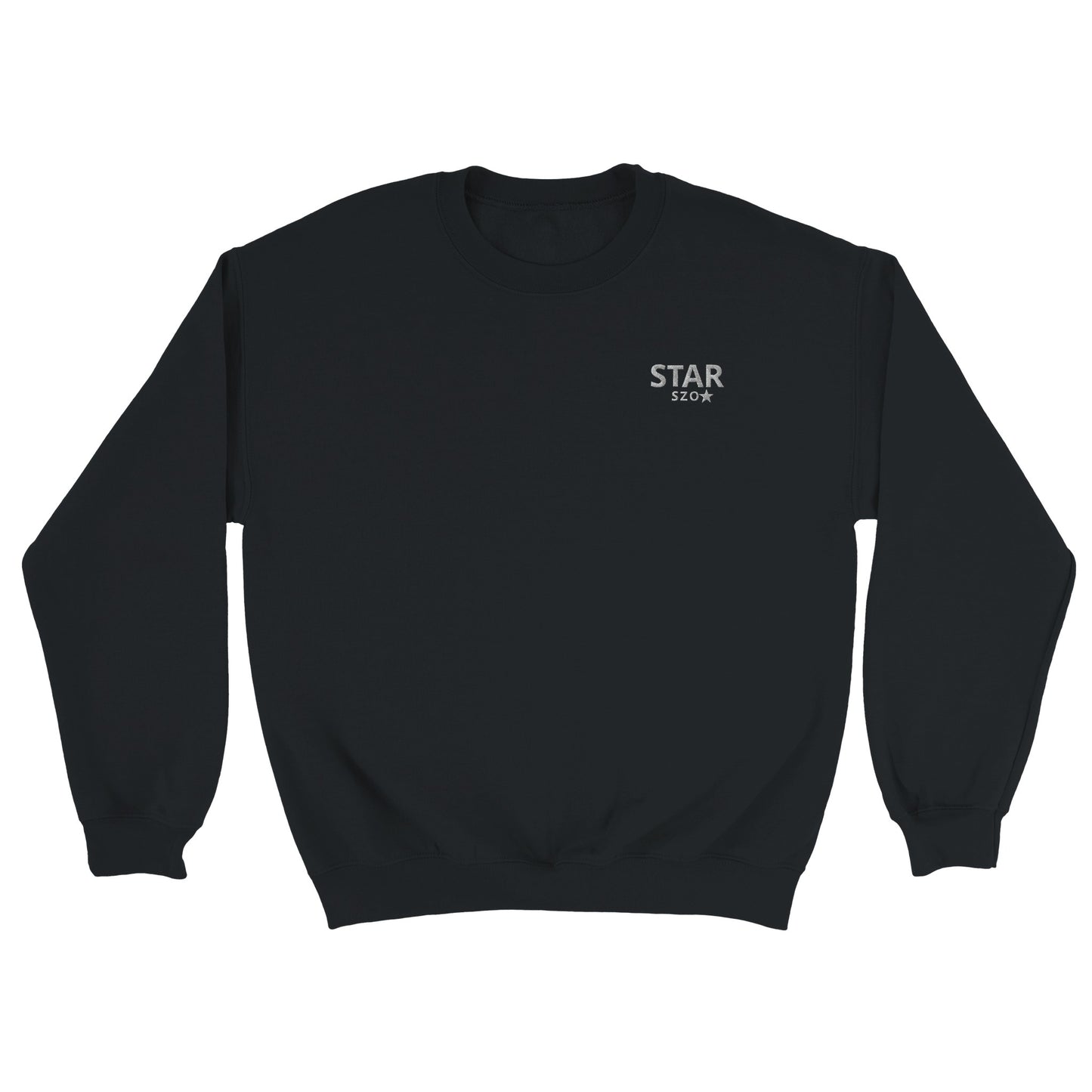 Embroidery Men's Starszo Sweatshirt black