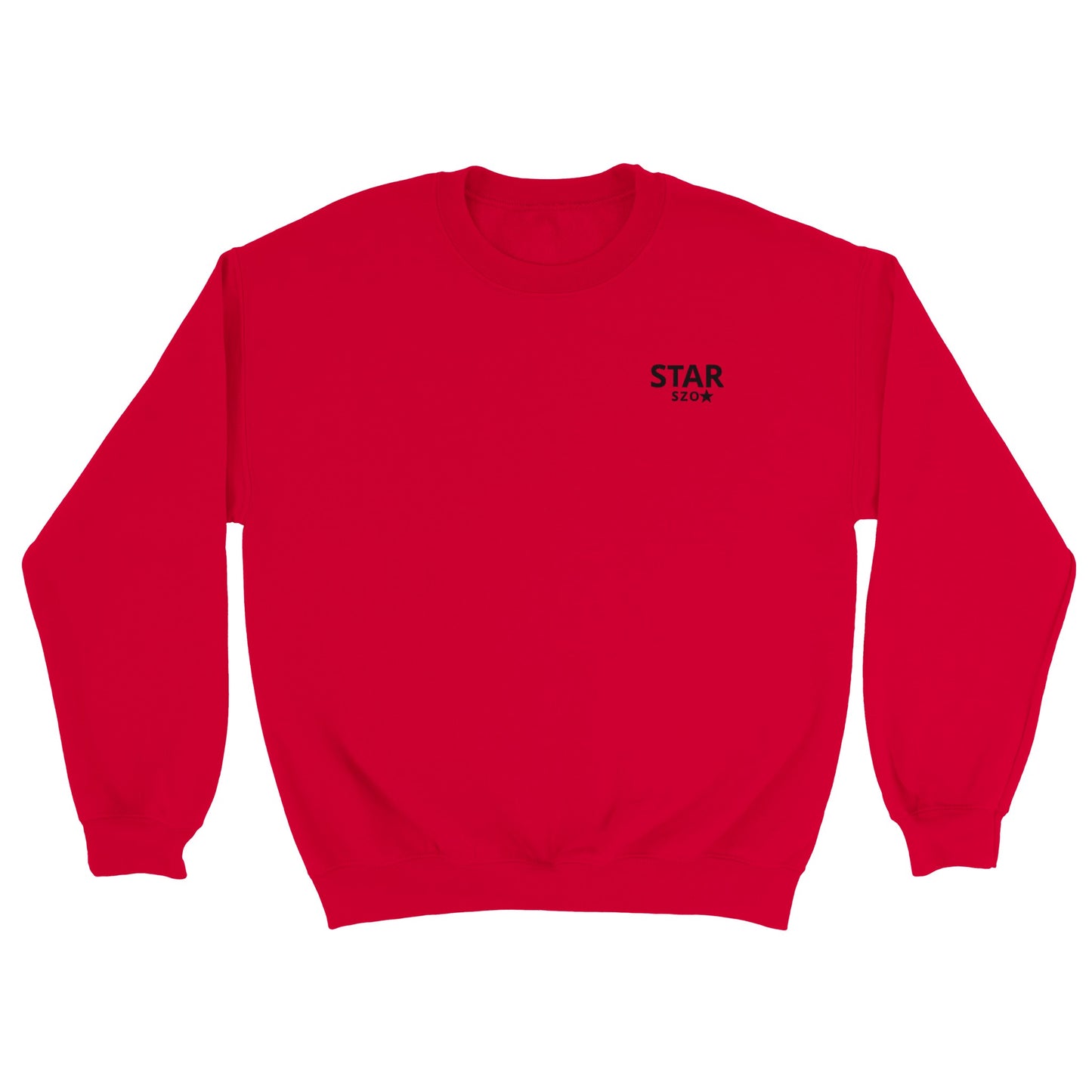 Embroidery Men's Starszo Sweatshirt red