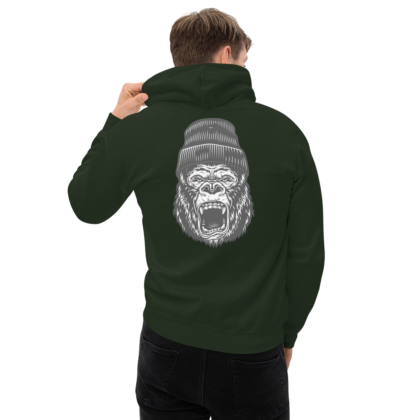 Gorilla Hoodie forrest green
