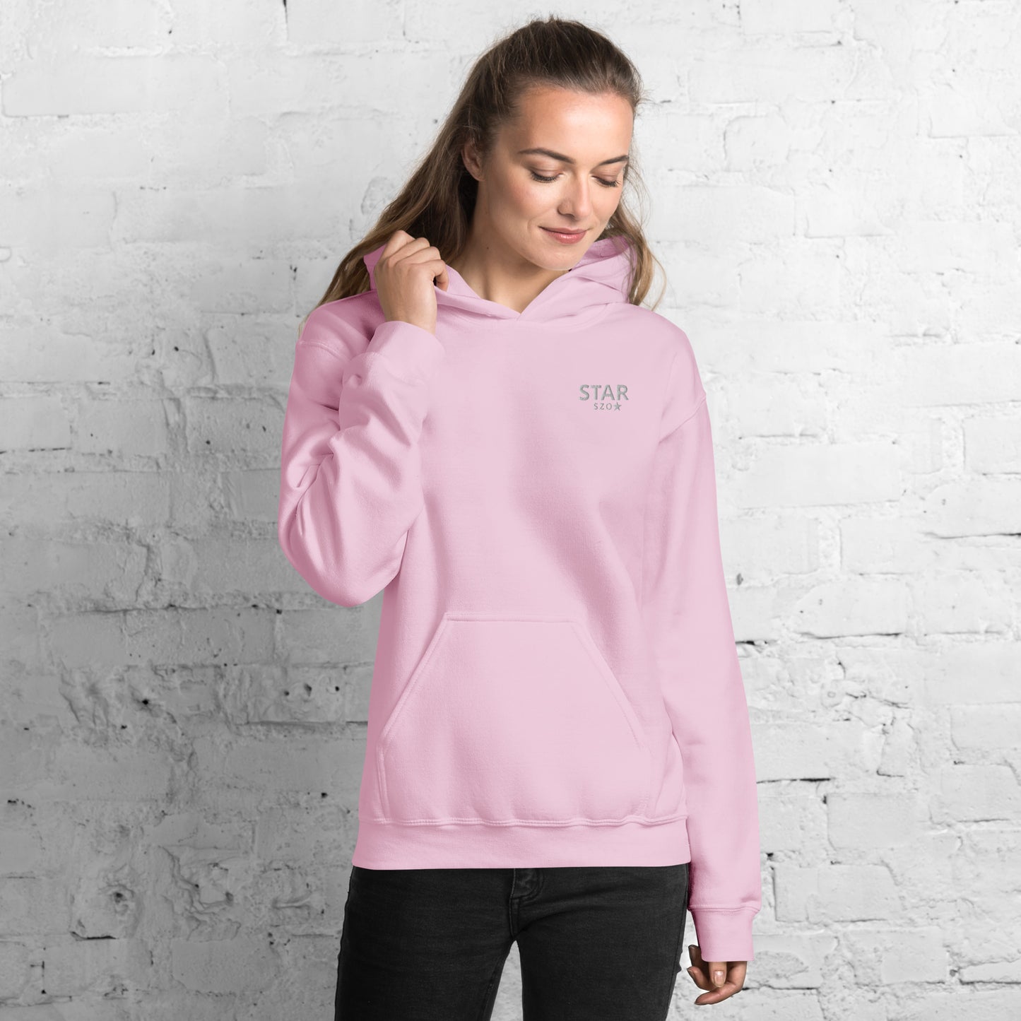 Heart of Butterfly Hoodie with Starszo Logo light pink