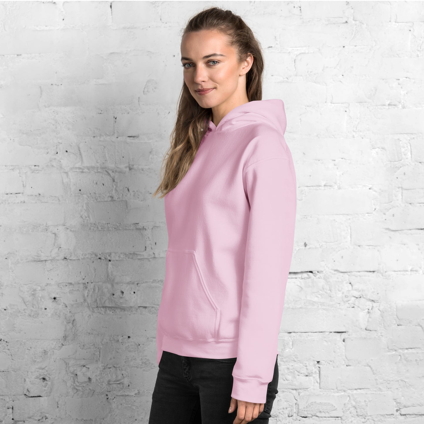 side light pink Heart of Butterfly Hoodie with Starszo Logo