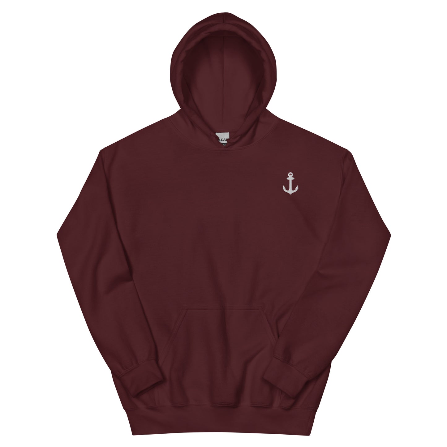 Minimalist Anchor Hoodie macroon