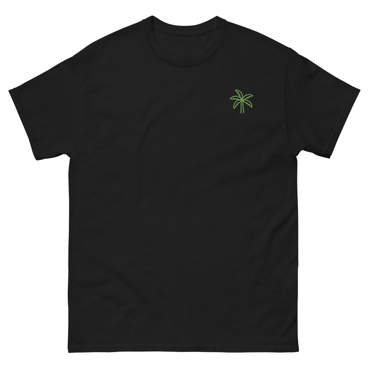 Minimalist Palm Tree T-Shirt black