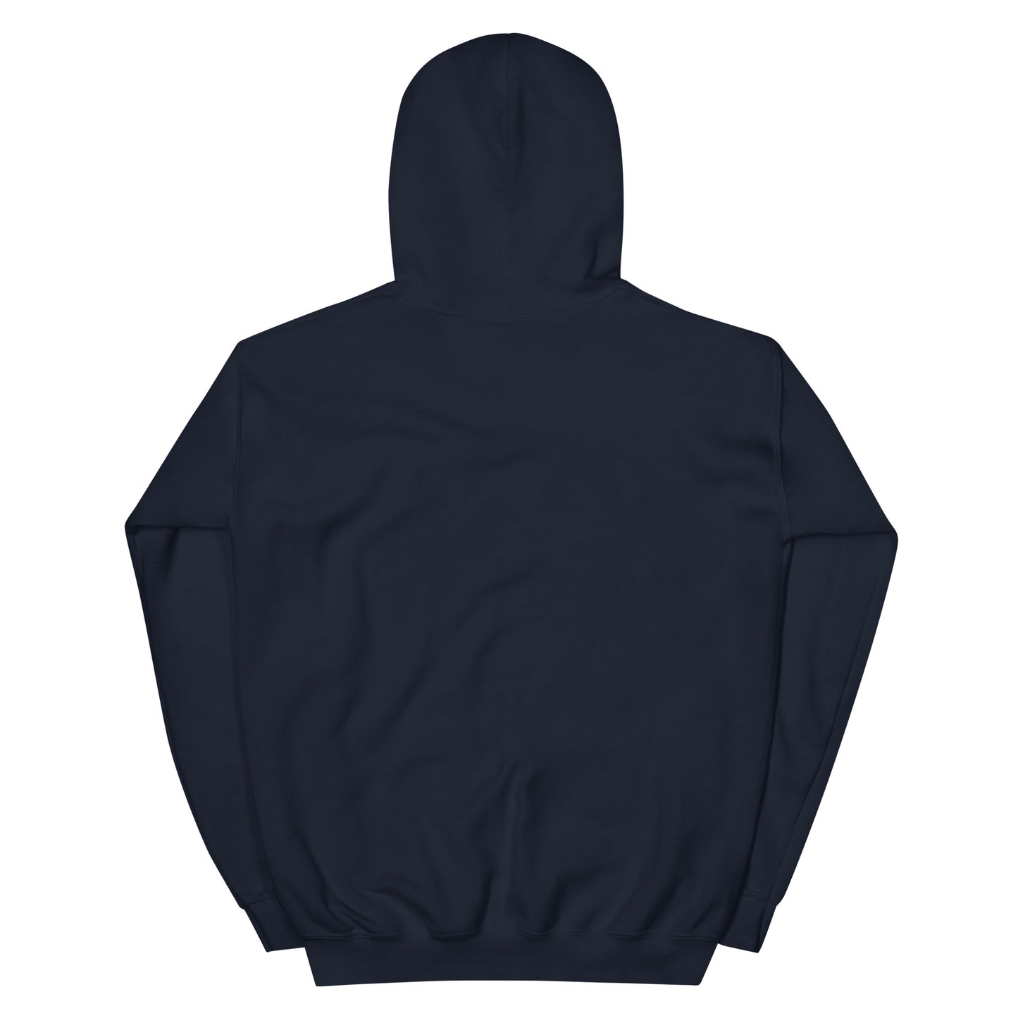 Minimalist Whale Hoodie navy back