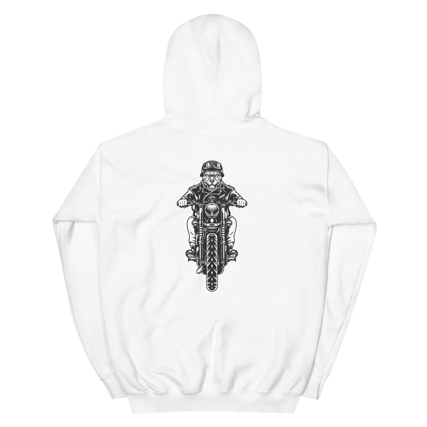 Motorcycle Hoodie white