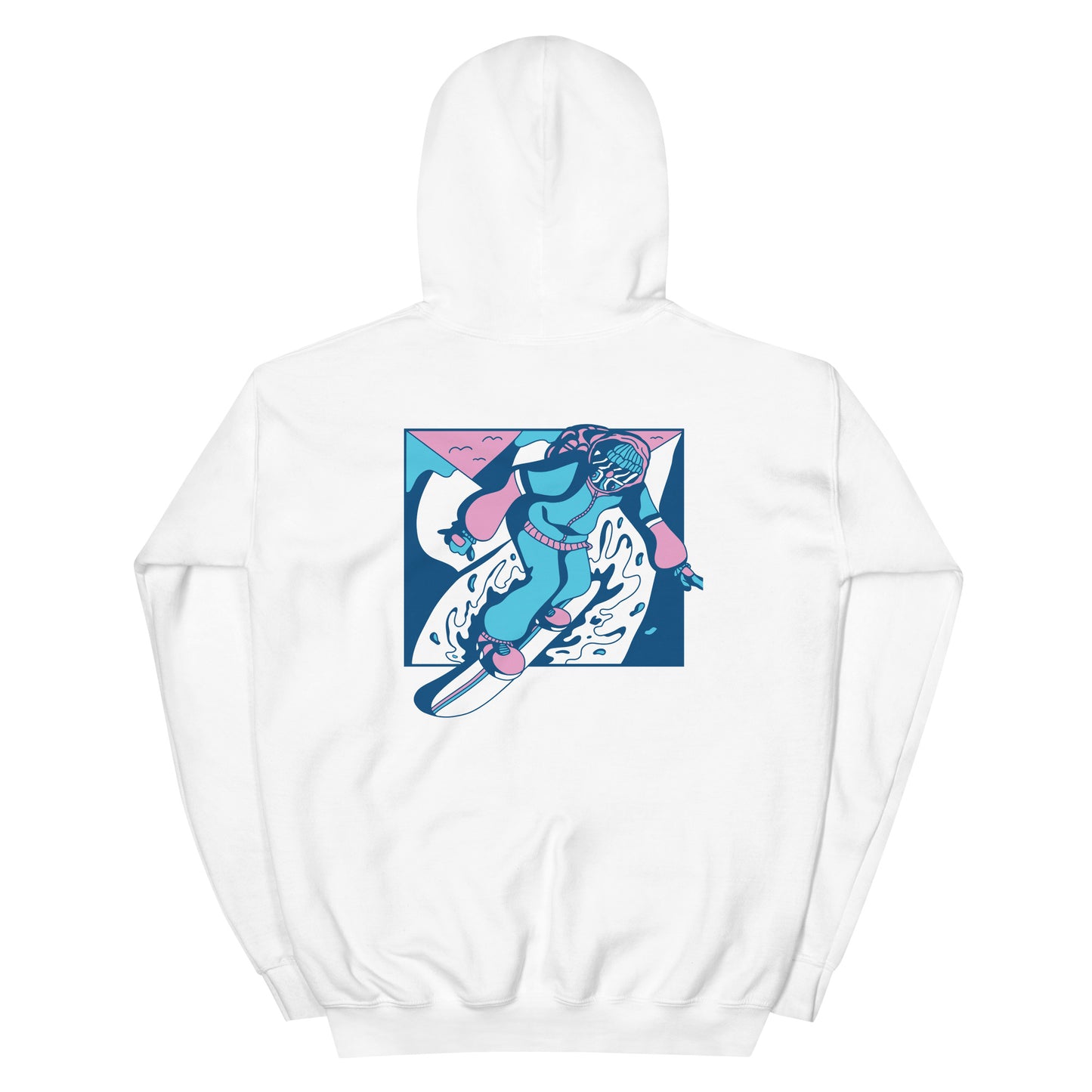 Snow Rush Hoodie white