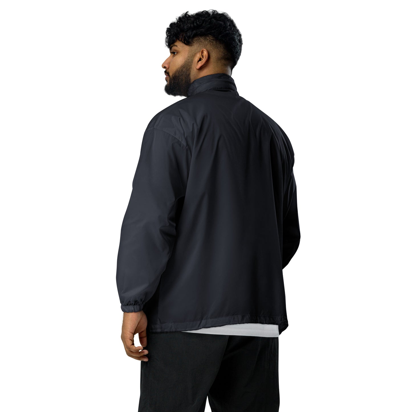 Starszo's Men's windbreaker navy back