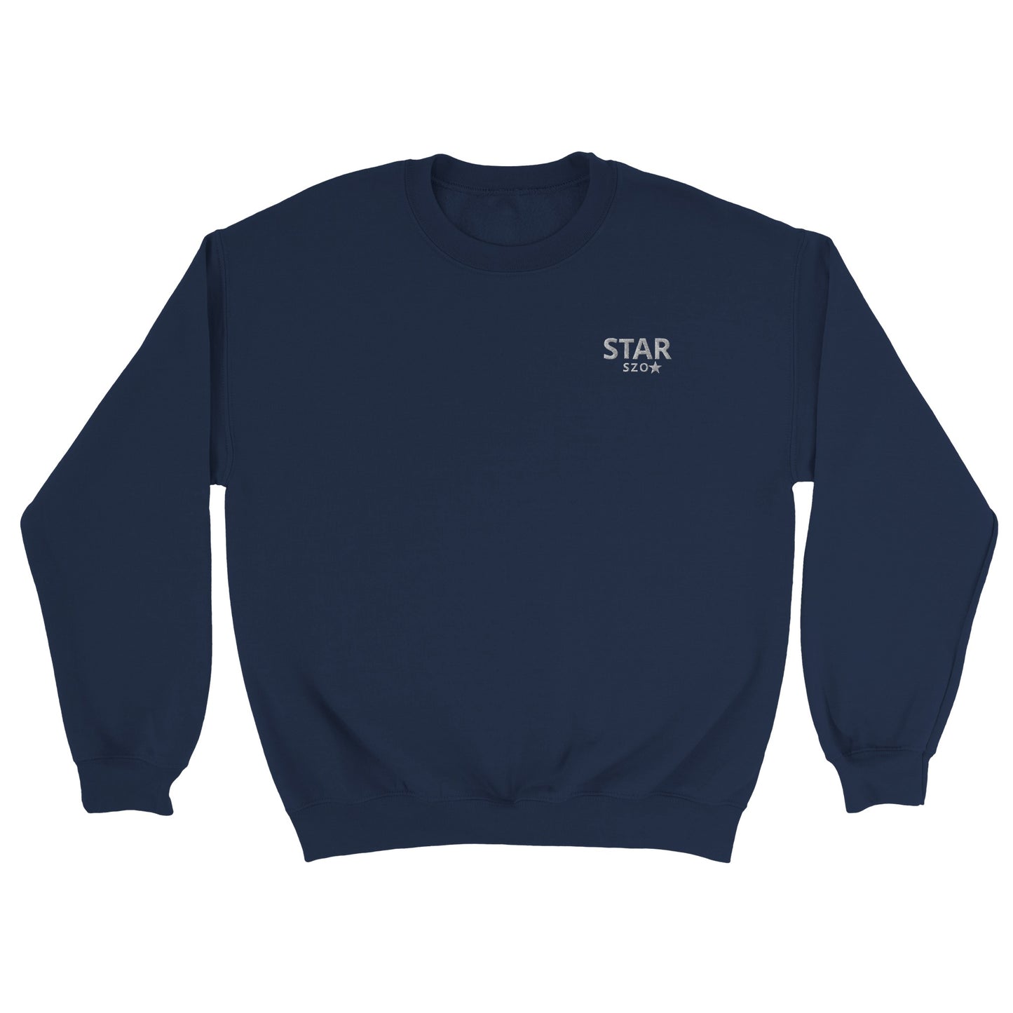 Embroidery Men's Starszo Sweatshirt Navy