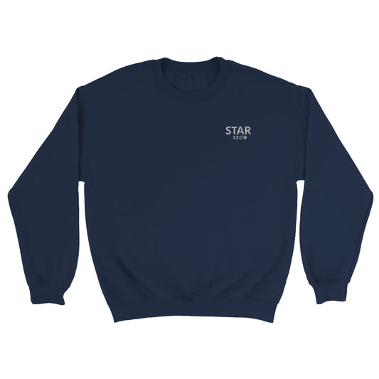 Embroidery Men's Starszo Sweatshirt Navy