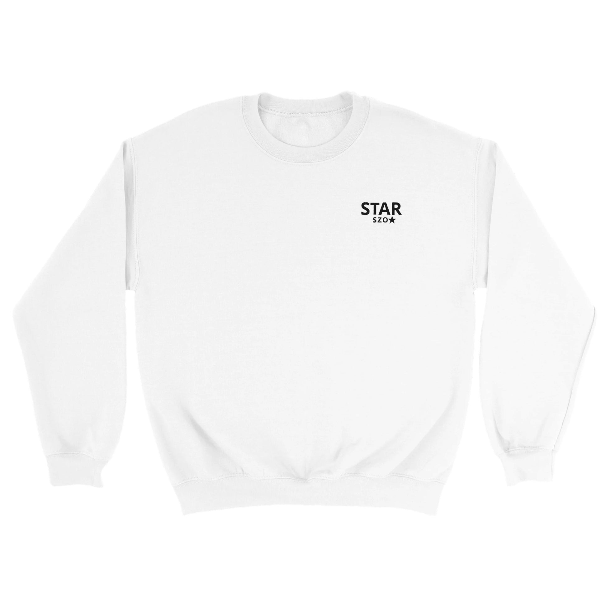 Embroidery Men's Starszo Sweatshirt white