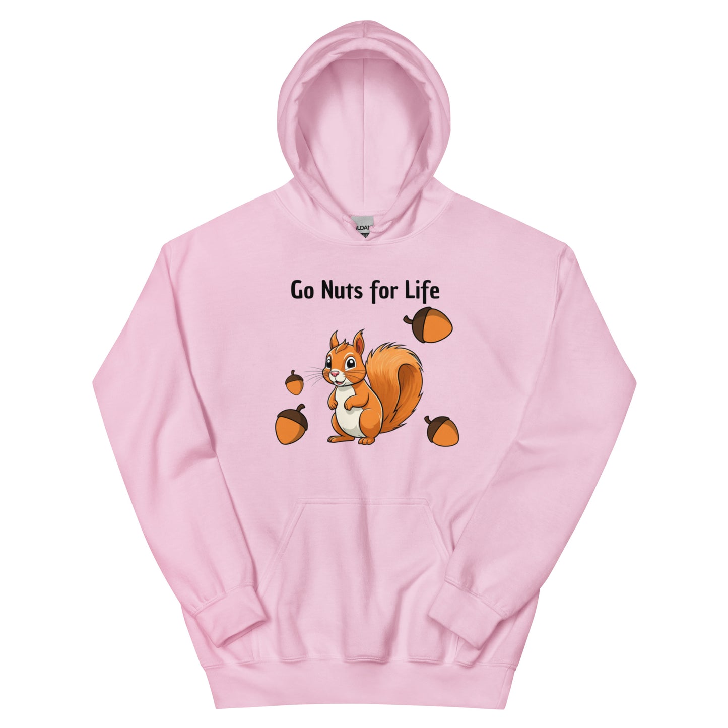 Go Nuts for Life Hoodie light pink