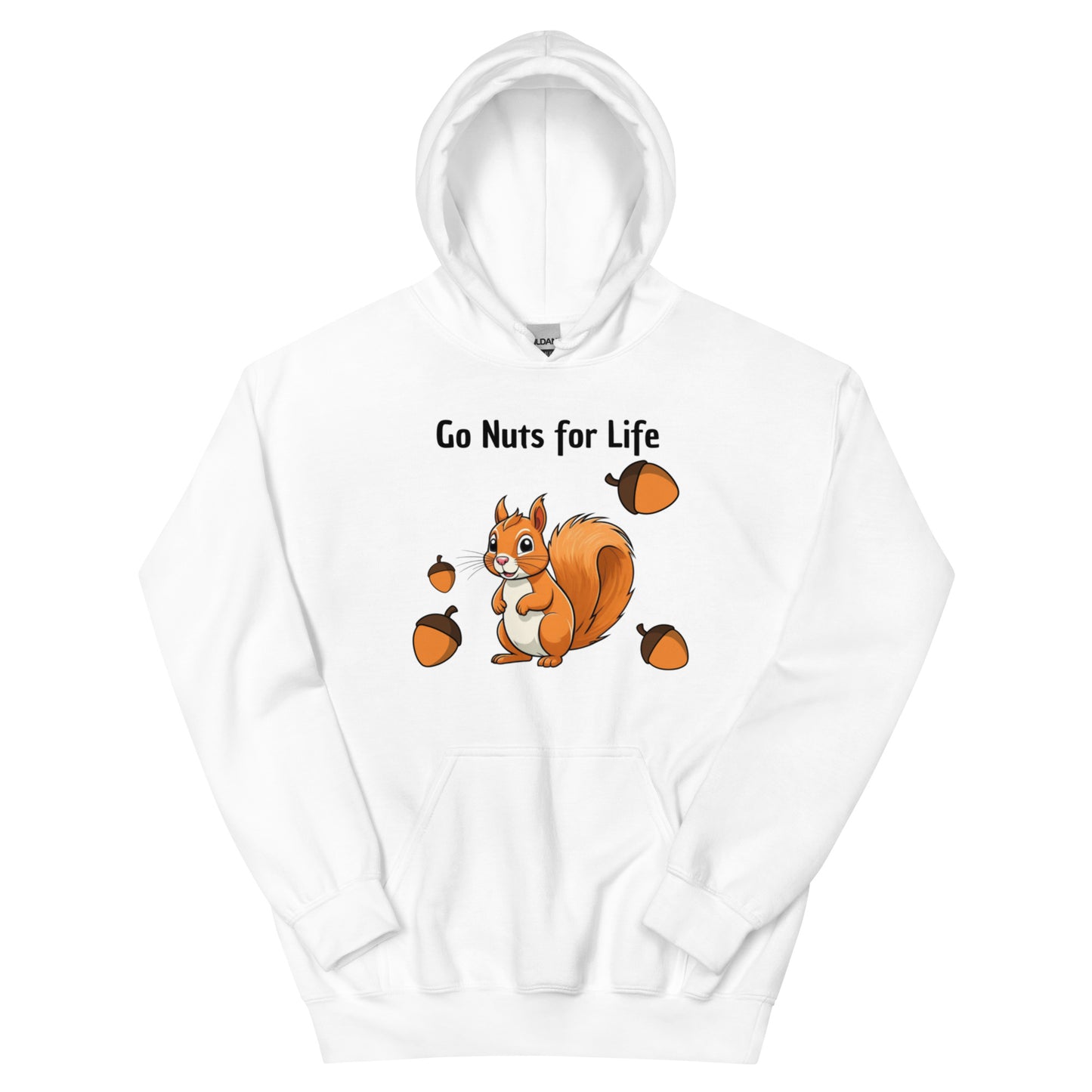 Go Nuts for Life Hoodie white