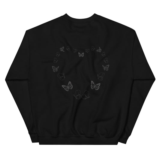 Heart_of_Butterflies Sweatshirt Black