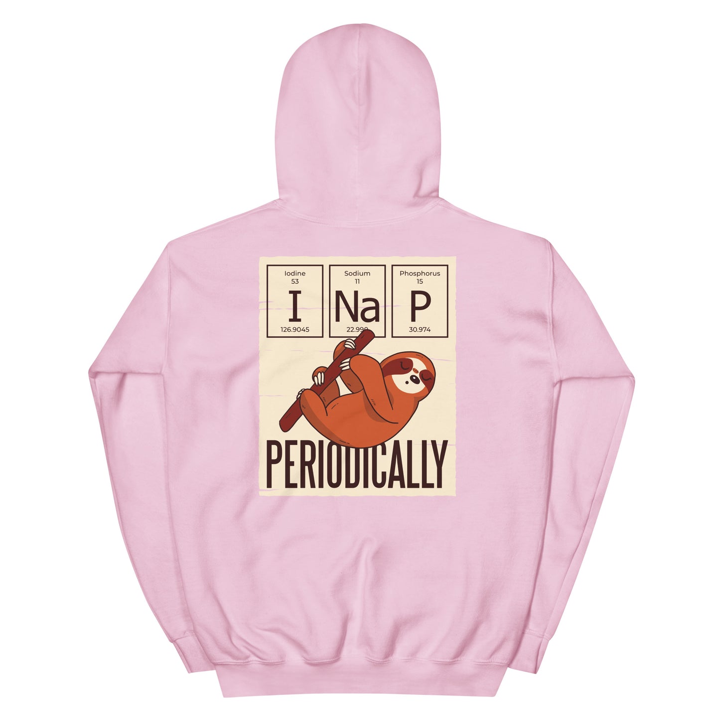 I Nap Periodically Hoodie! light pink