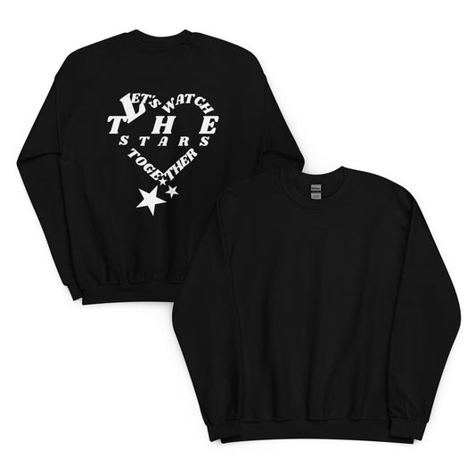 Let's Watch The Stars Together Sweatshirt Black