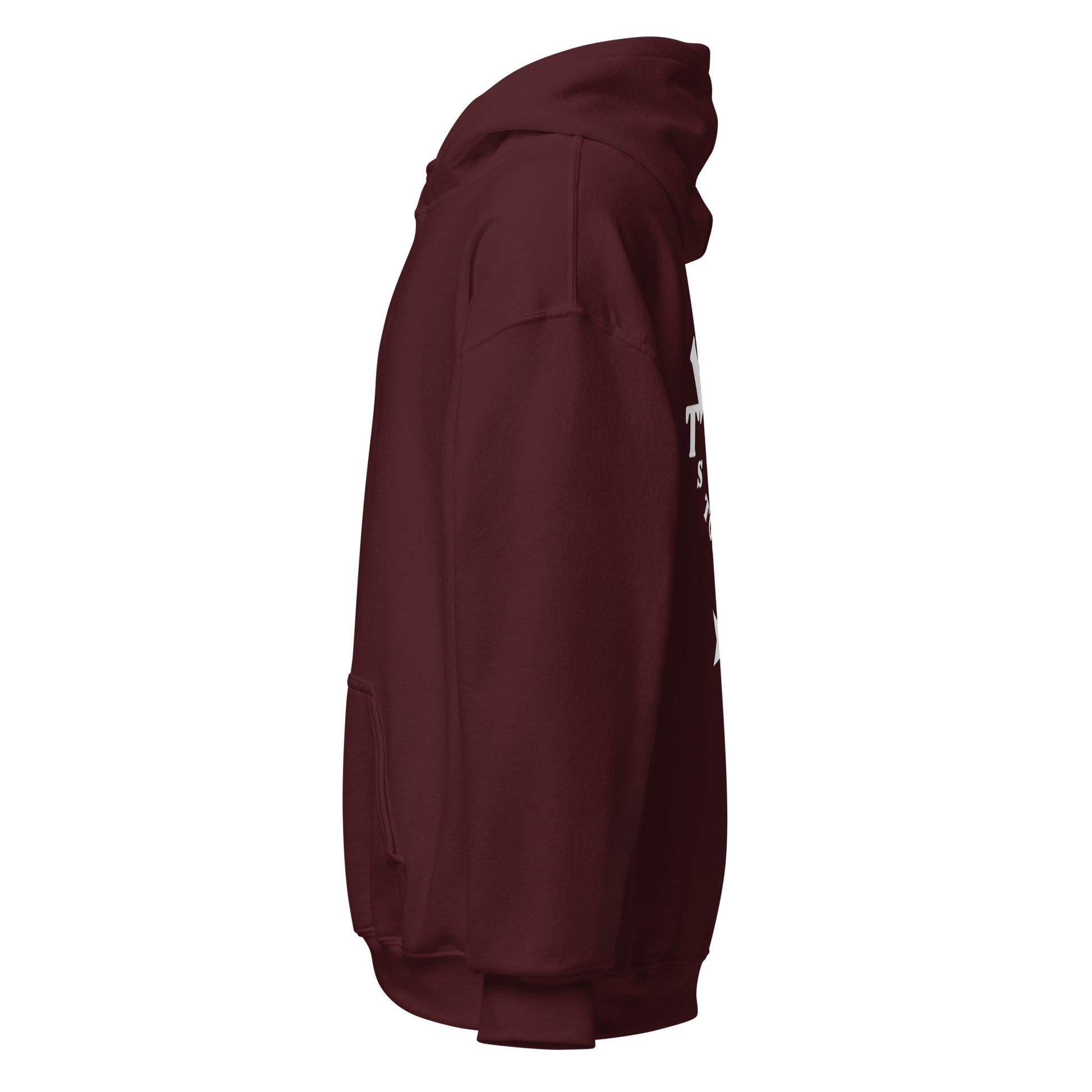 Maroon left side