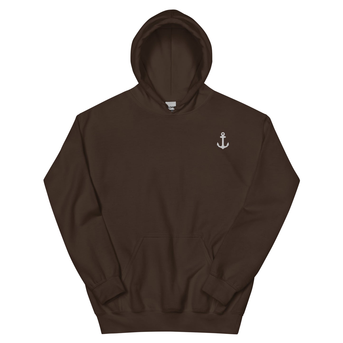 Minimalist Anchor Hoodie dark chocolate