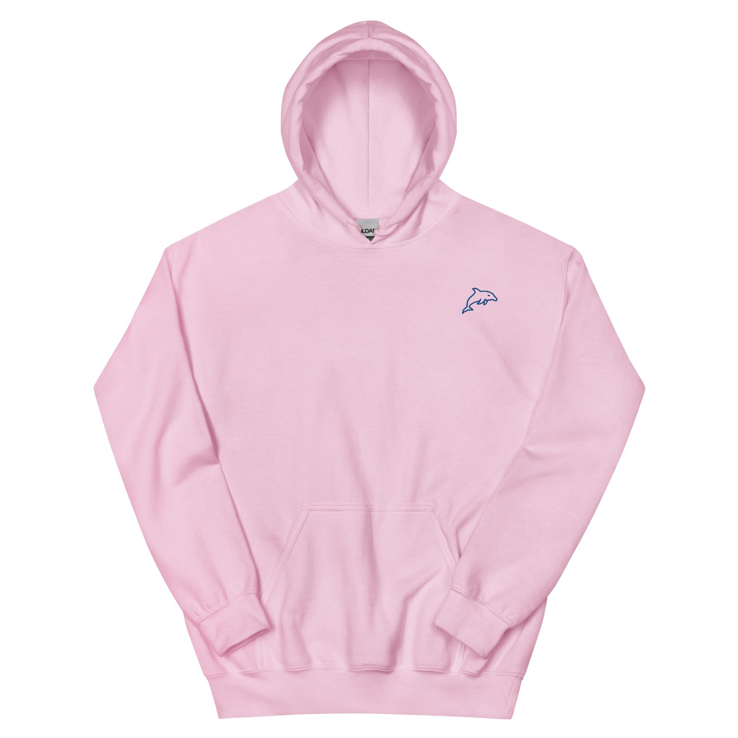 Minimalist Dolphin Hoodie light pink