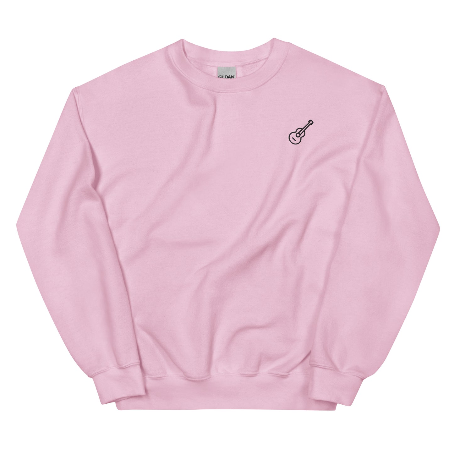 Minimalist Guitar Sweatshirt light pink