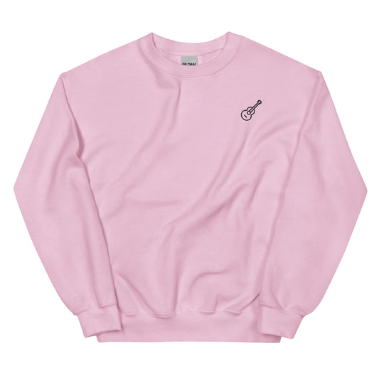 Minimalist Guitar Sweatshirt light pink
