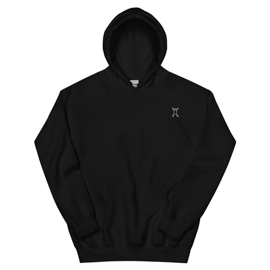 Minimalist Person Hoodie black