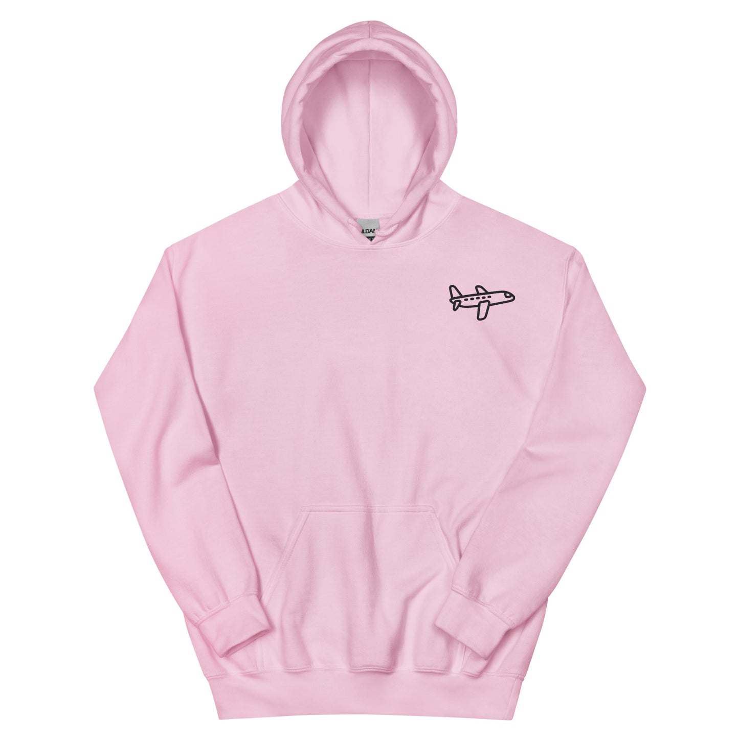 Minimalist Plane Hoodie light pink