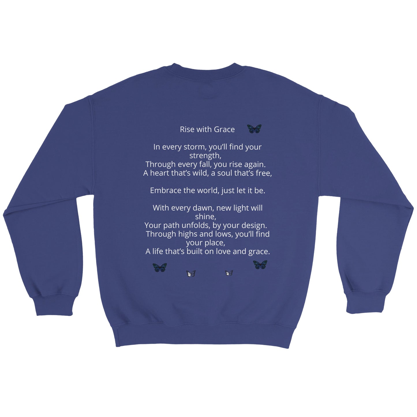 Rise with Grace sweater purple