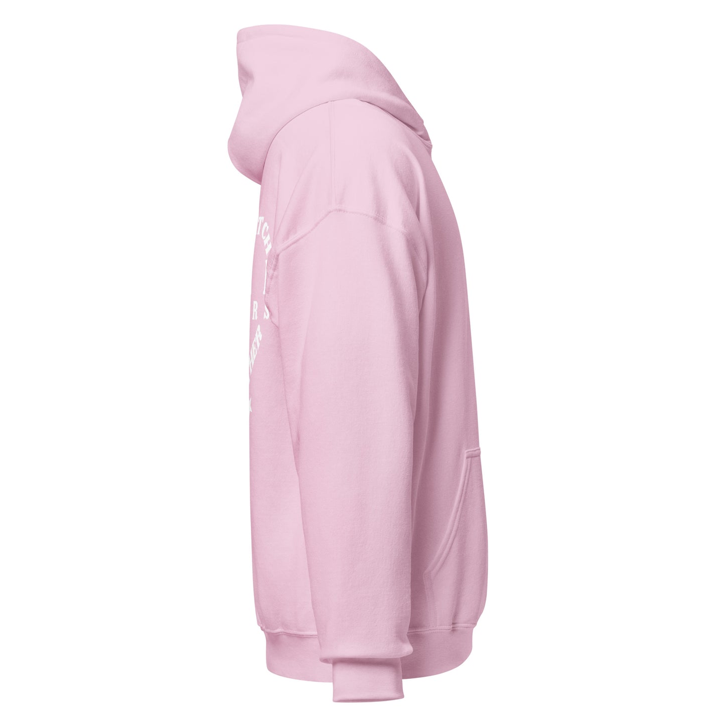 Side of Let's Watch The Stars Together Hoodie Pink 