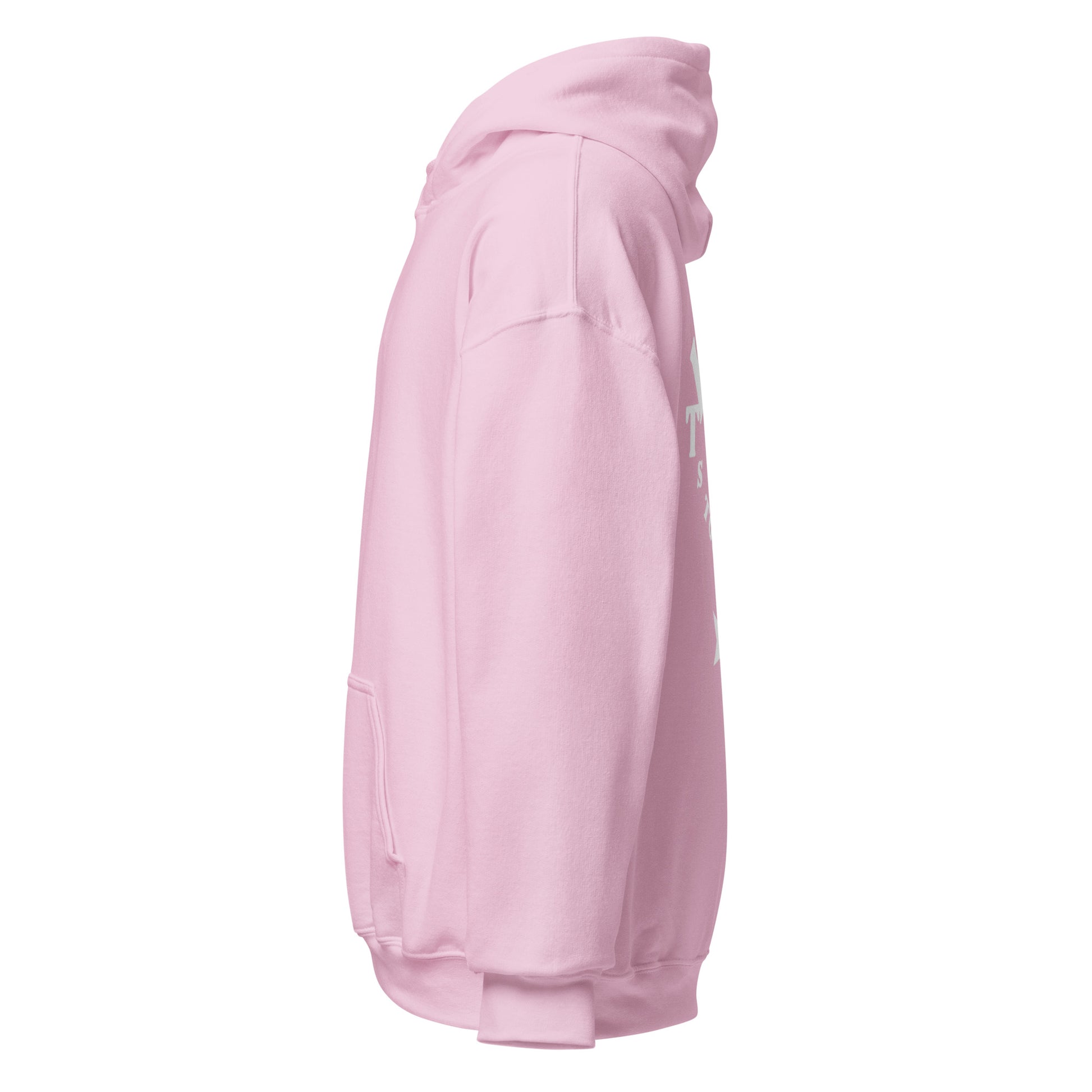 Side of Let's Watch The Stars Together Hoodie Pink