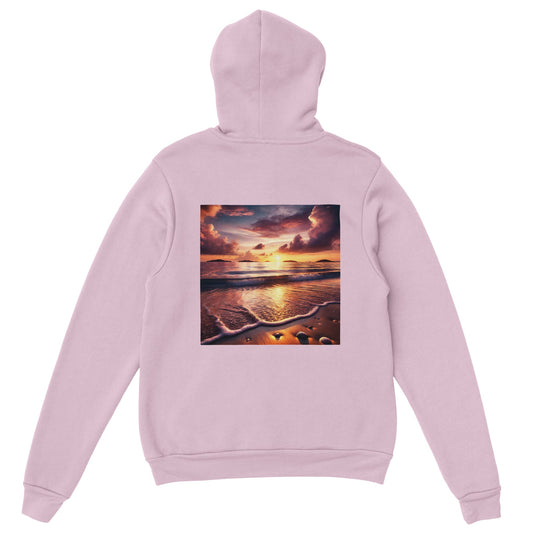 Sunset hoodie light pink