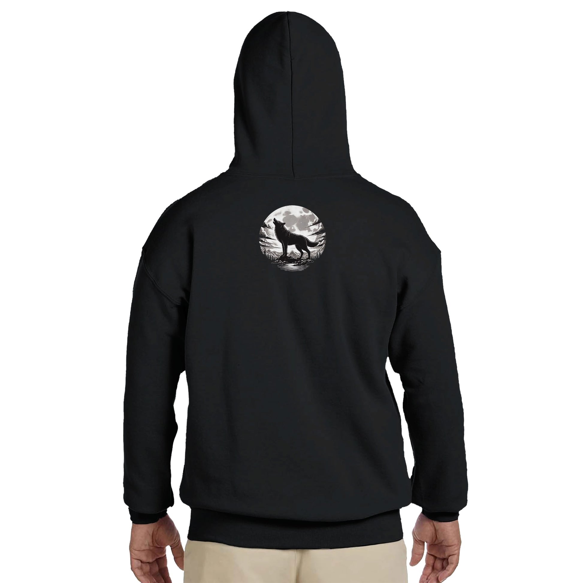 WolfGuard hoodie black on a human